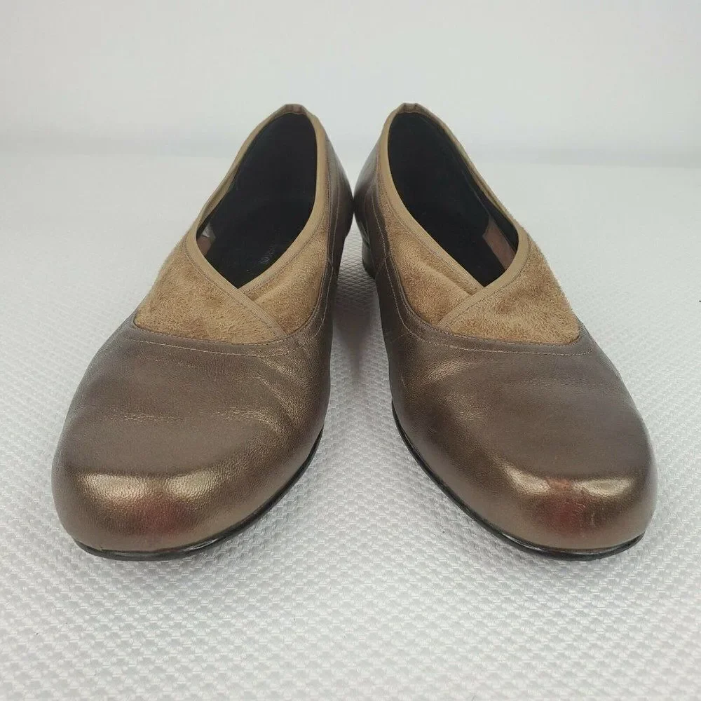 Ros Hommerson Marion Ballet Flat Bronze Nappa 11 W